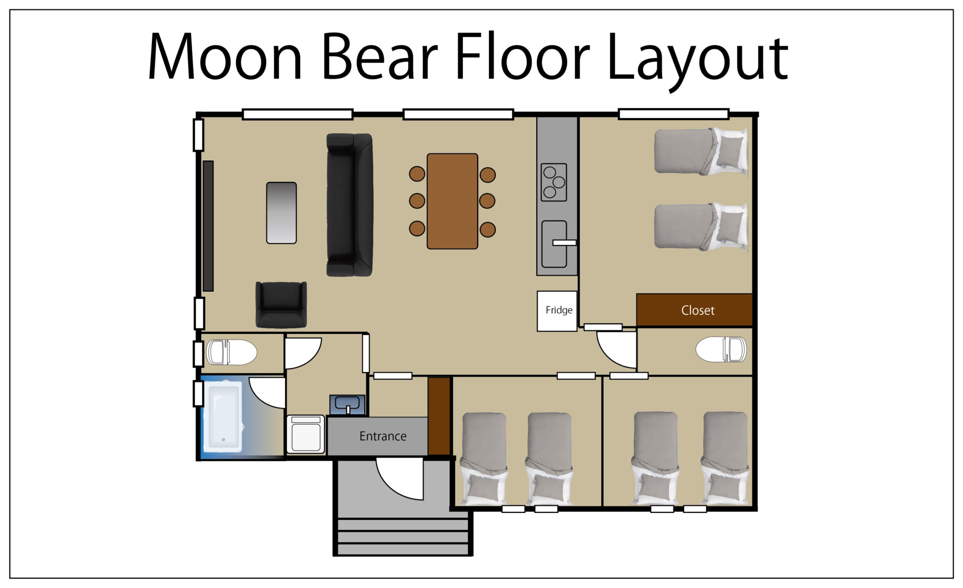 Layout of Moon Bear House